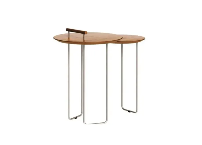 Mesa Lateral Dupla Pés Em Metal NOVO