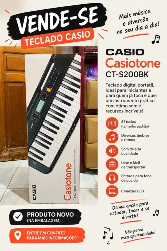 Teclado Casiotone CT- S200BK