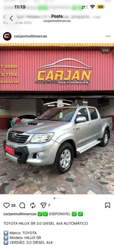 Toyota Hilux CD D4-d 4X4 3.0 TDI Dies. Mec. 2015
