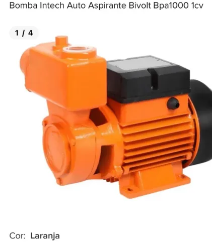 Bomba periférica auto aspirante 1CV 127/220 bivolt