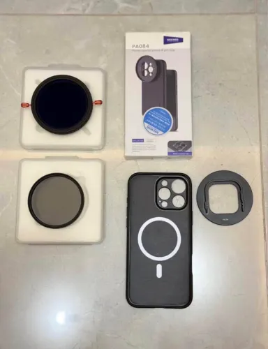 Case rígida para iPhone 16promax + filtros