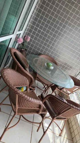 Conjunto mesa Rattan