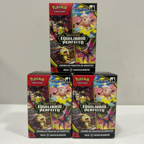 Combo de Boosters 18 Boosters Equilíbrio Perfeito Pokémon TCG - FFSTOREGAMES