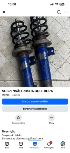 Suspensão a rosca
