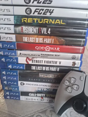 Jogos ps4+Jogos ps5 +Controle ps5 Combo.