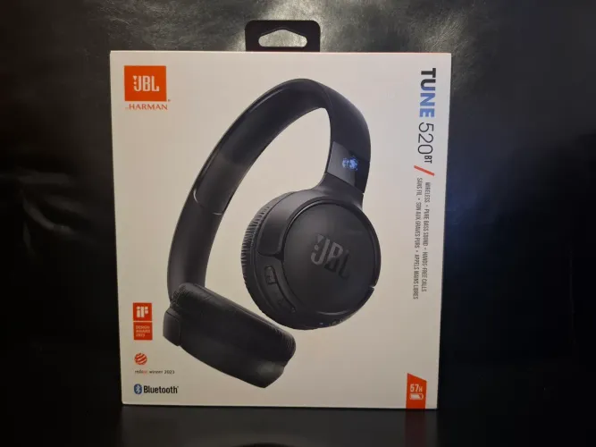 Fone de ouvido sem fio JBL tune 520BT dobrável preto