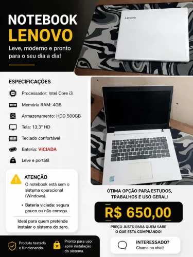 VENDE-SE NOTEBOOK 