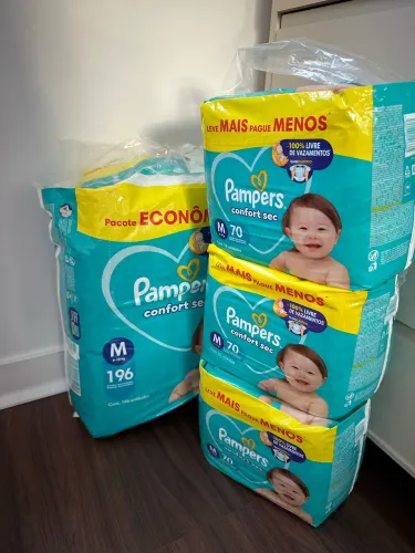 406 Fraldas Pampers Confort Sec - Embalagem Original