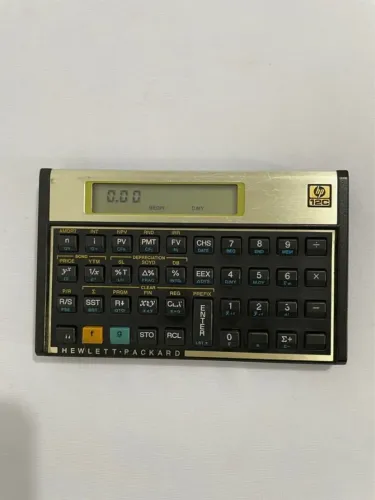 Calculadora Financeira Hp 12c Gold Cor Dourado