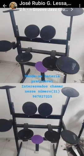 Bateria de música/Praticável