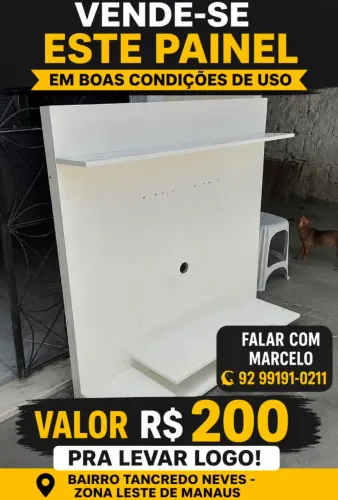 Painel para smart TV em MDF