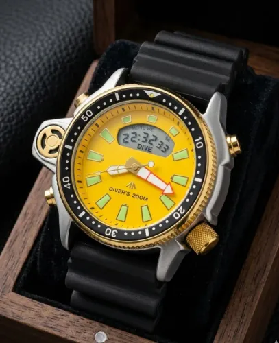 Relógio Esportivo Masculino Aqualand Série Ouro pulseira de Borracha Variadas Cores!!