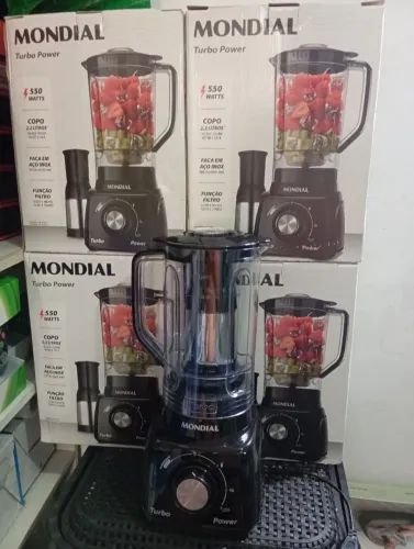 Liquidificador Mondial Turbo Power L-99 FB Preto - 220V
