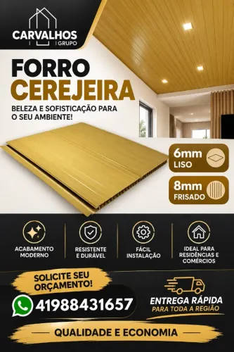 FORRO AMADEIRADO DIRETO DA FÁBRICA