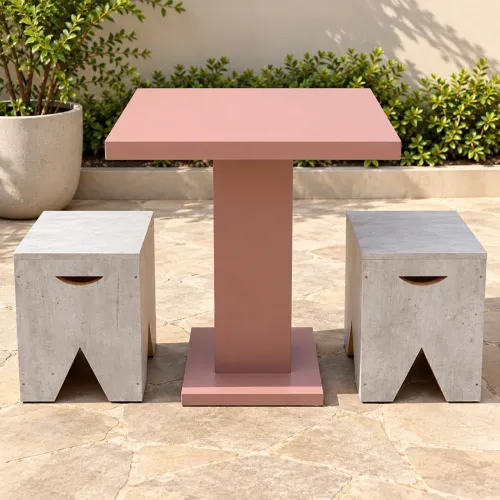 Mesa e cadeira para restaurante