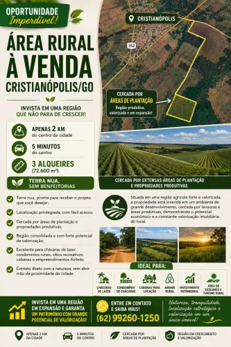 Área Rural - Cristianópolis/Go