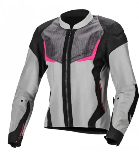 Jaqueta Macna Orcano Lady Cinza Preto Rosa