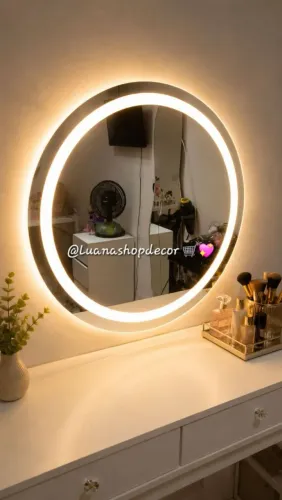 Espelho Decorativo Jateado Ideal Para Penteadeira e Salão