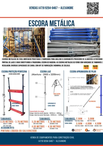 ESCORA METALICA PARA LAJE 
