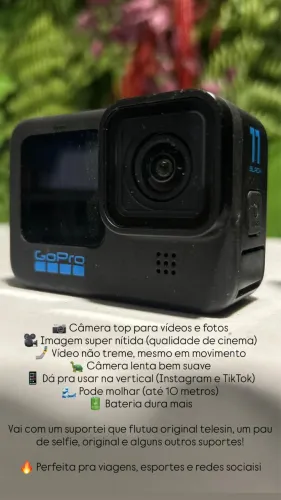 GoPro Hero 11 Black - Completa com Acessórios | Usada 2x
