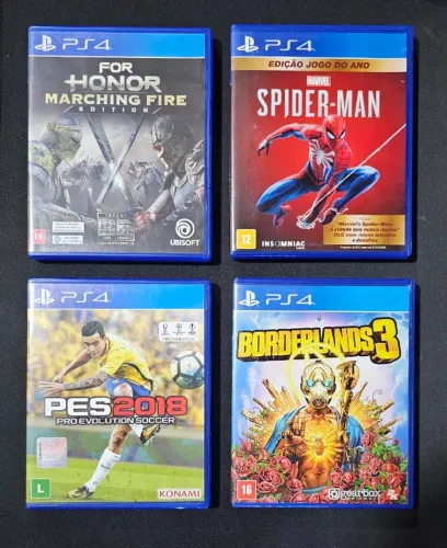 Kit de 4 jogos para PS4