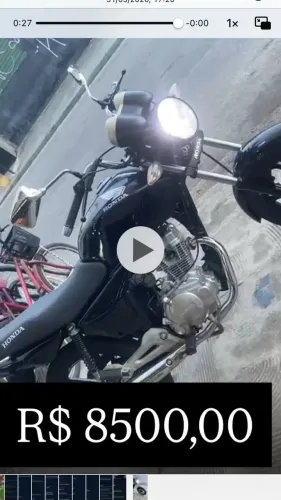 Moto reformada tudo zero 