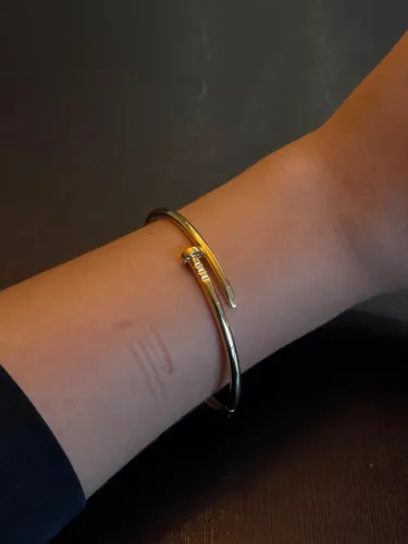 Bracelete Prego Em Ouro 18k 750