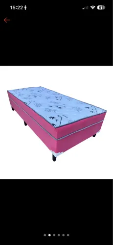 Cama solteiro cor de rosa nova 
