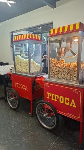 Pipoca algodão doce churros creepes cachorro quente