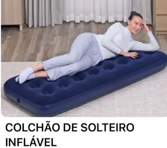 Colchão de solteiro inflável 
