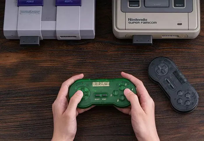 2 controles sem fio para super Nintendo+adaptadores.