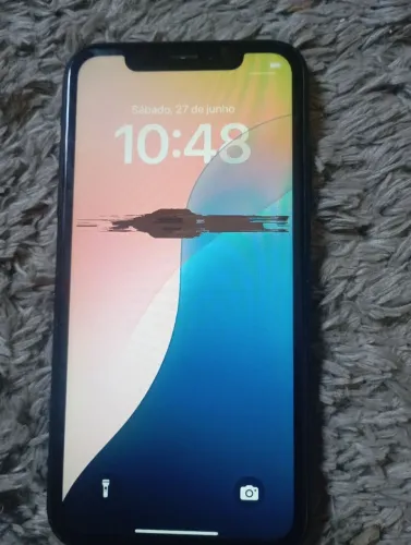 Iphone XR com mancha na tela