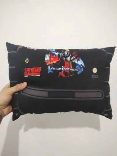 Almofada Killer Instinct Cartucho - NerdDog Store - Snes Fulgore Orchid Cinder Glacius