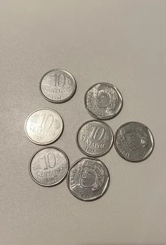Coleção de moedas antigas 1994