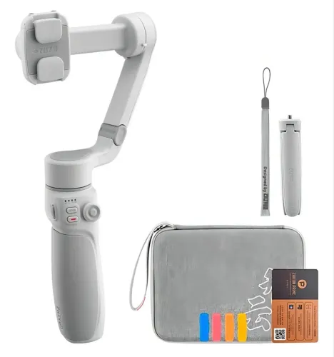 Estabilizador Zhiyun Smooth Q4 Combo C/ Led Case C/ - Branco
