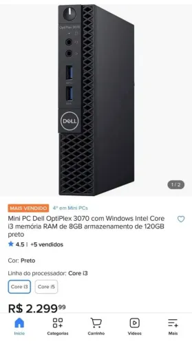 Dell 3070 optilex mini pc