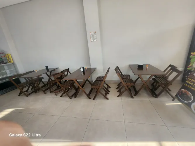 Jogo de mesa e cadeira restaurante bar comércio