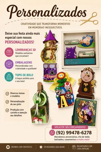 Personalizados para festas