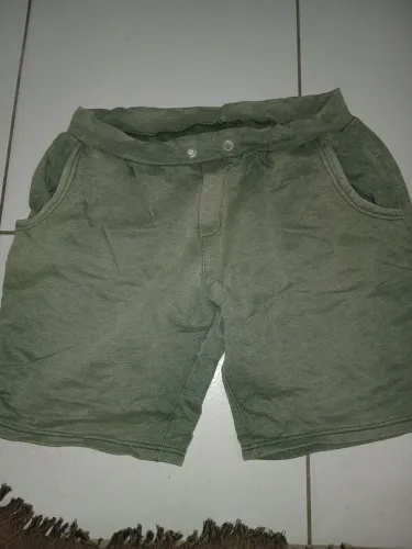 Shorte Masculino Verde de Algodão