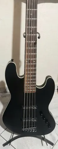 Contrabaixo waldman gjjf355a 5 cordas ativo (modelo jazz bass)