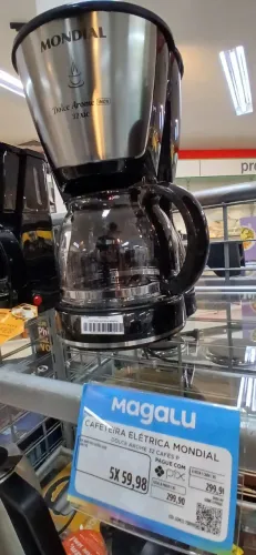 Cafeteira Oster Inox 1,2L 110V Preto Inox 750W