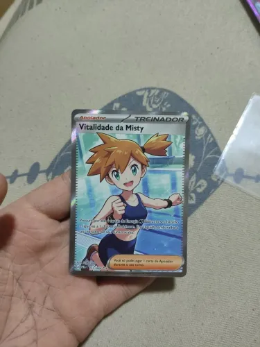 Carta pokémon "apoiador , vitalidade da Misty" 