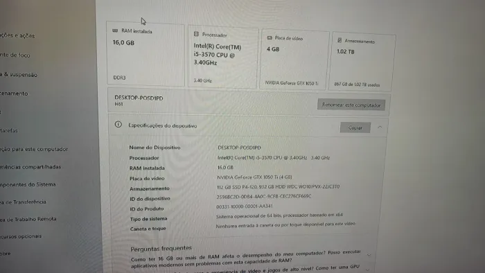Vendo cpu gamer