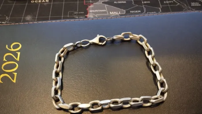 PULCEIRA MASCULINA DE PRATA