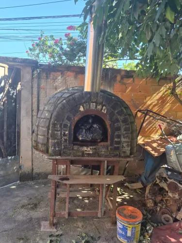 Forno a lenha e a gás