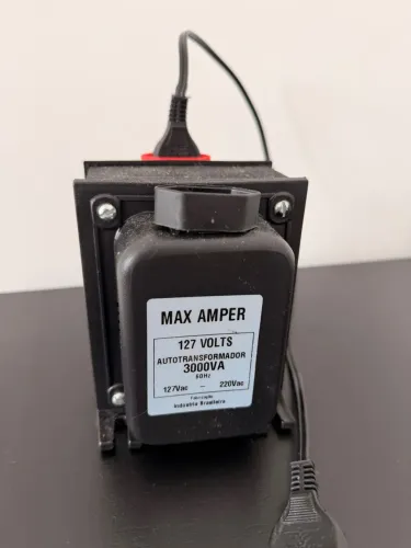  Transformador 3000va Bivolt 9000 Btus 110 Para 220 E 220 Para 110 1600w Max Amper