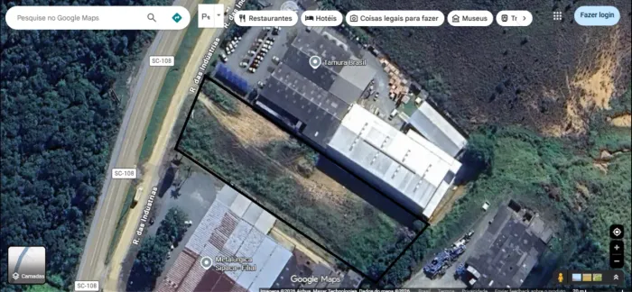 Vendo terreno localizado na área industrial de Massaranduba SC.