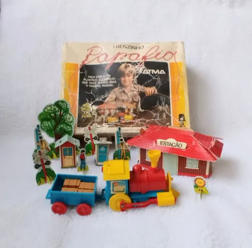 Antigo Trenzinho Papa Fio - raro - da Atma