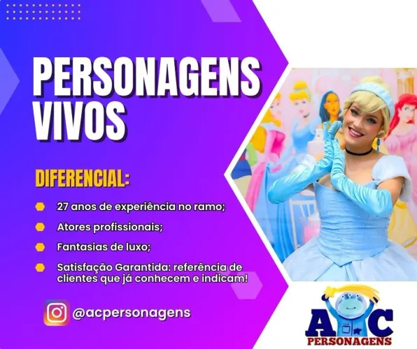 Oportunidade imperdível!!! personagens vivos e bonecos infantis para festas e eventos