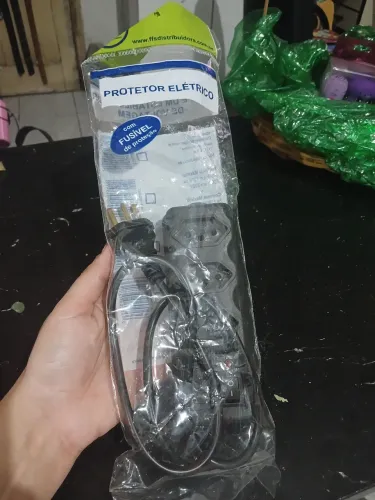 Extensão 3 pinos tamanho 10A voltagem 127